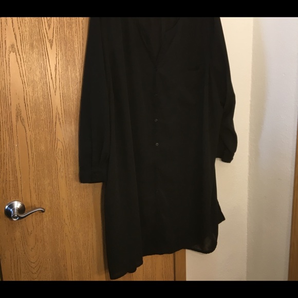 5X ELLOS BUTTON DOWN POLY SHIRT/ JACKET! - Picture 4 of 11